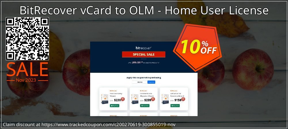 BitRecover vCard to OLM - Home User License coupon on World Password Day discounts