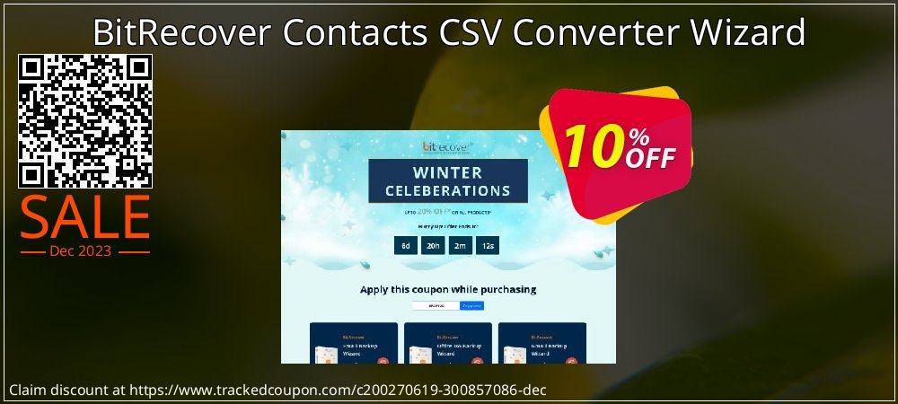 BitRecover Contacts CSV Converter Wizard coupon on World Party Day discount