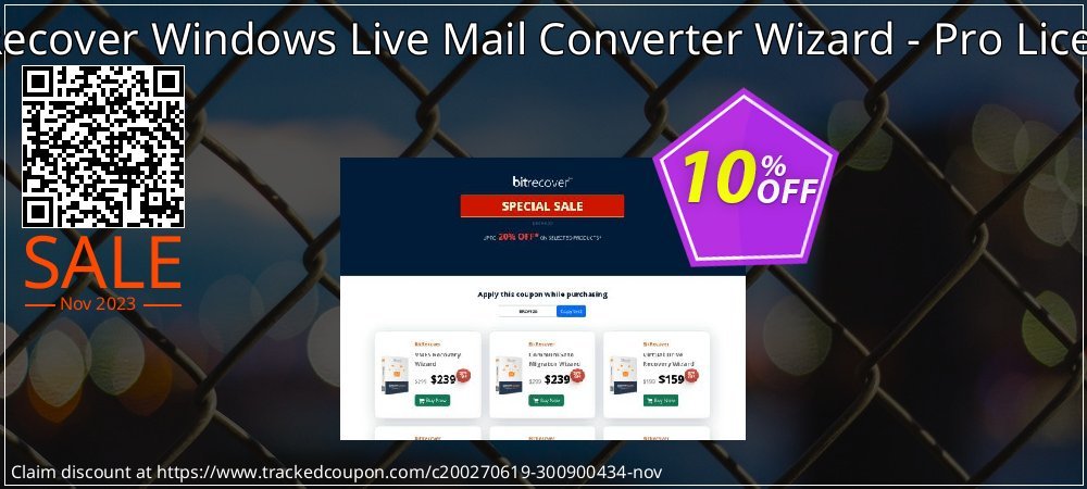 BitRecover Windows Live Mail Converter Wizard - Pro License coupon on World Password Day promotions