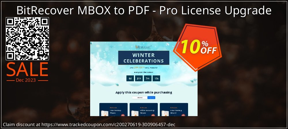 BitRecover MBOX to PDF - Pro License Upgrade coupon on Working Day deals