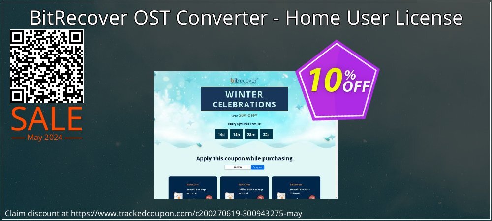 BitRecover OST Converter - Home User License coupon on Mother Day sales
