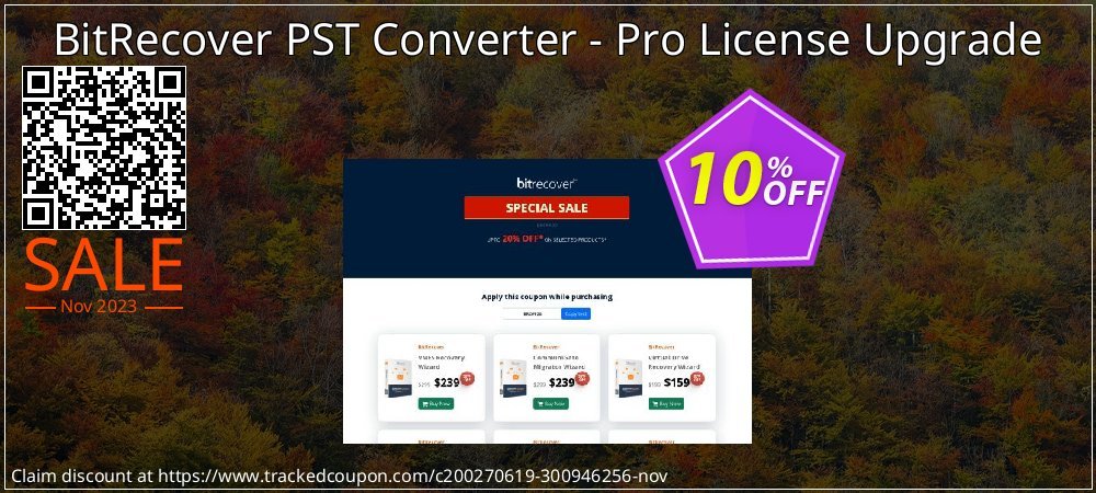 BitRecover PST Converter - Pro License Upgrade coupon on World Party Day deals