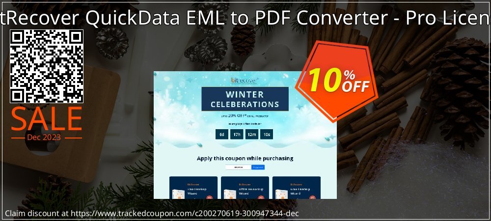 BitRecover QuickData EML to PDF Converter - Pro License coupon on Tell a Lie Day sales