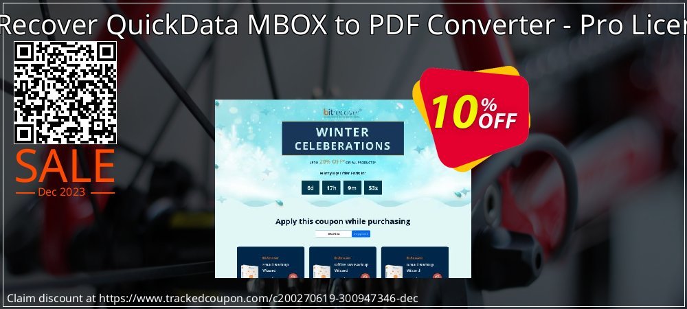 BitRecover QuickData MBOX to PDF Converter - Pro License coupon on Palm Sunday deals