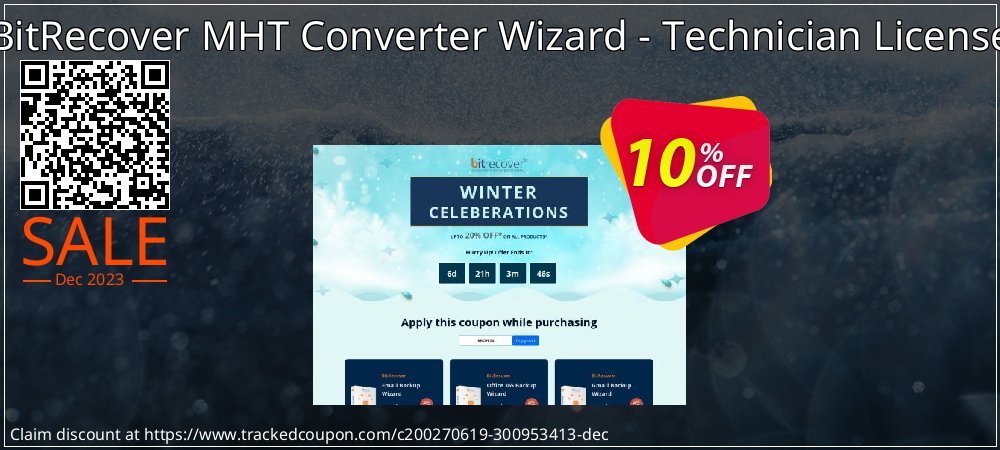 BitRecover MHT Converter Wizard - Technician License coupon on Virtual Vacation Day offer