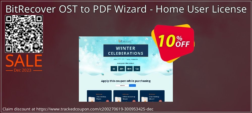 BitRecover OST to PDF Wizard - Home User License coupon on National Walking Day super sale
