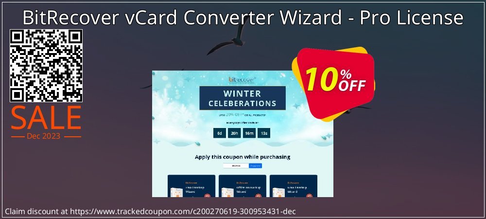 BitRecover vCard Converter Wizard - Pro License coupon on World Party Day discount