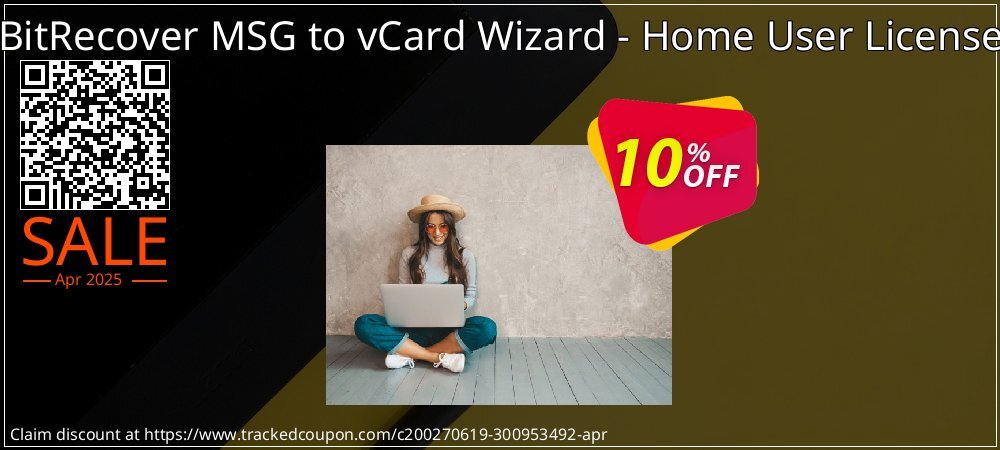 BitRecover MSG to vCard Wizard - Home User License coupon on April Fools' Day deals