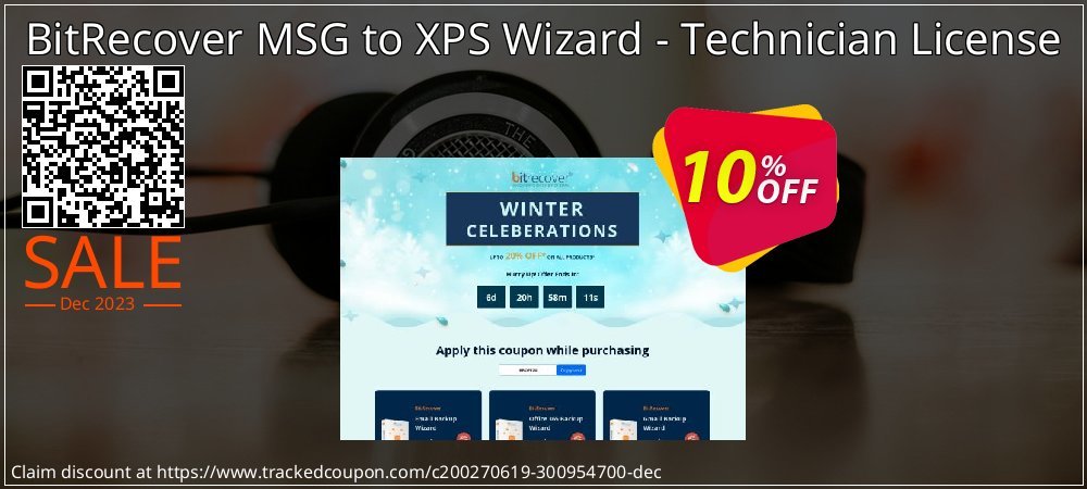 BitRecover MSG to XPS Wizard - Technician License coupon on National Walking Day discount