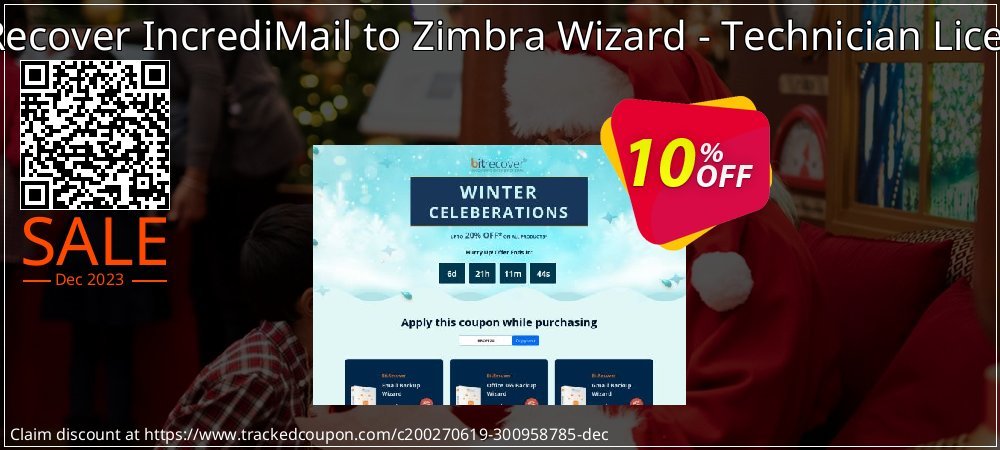 BitRecover IncrediMail to Zimbra Wizard - Technician License coupon on National Walking Day offer