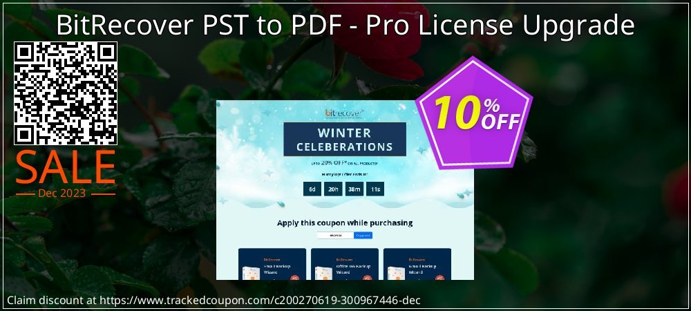 BitRecover PST to PDF - Pro License Upgrade coupon on Palm Sunday offering discount