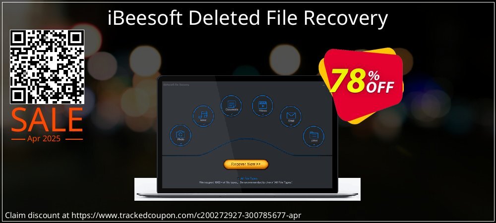 iBeesoft Deleted File Recovery coupon on April Fools' Day offering discount