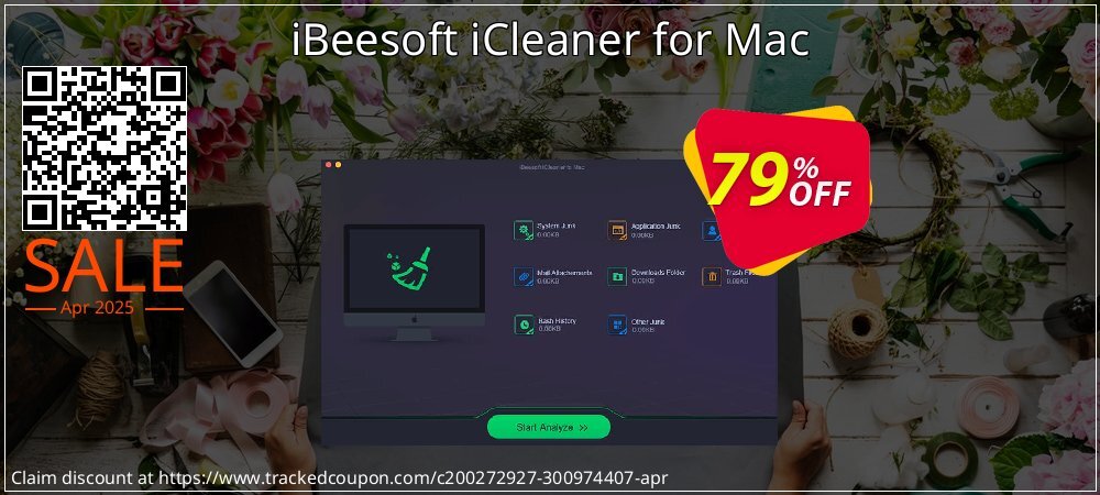 iBeesoft iCleaner for Mac coupon on April Fools Day discount