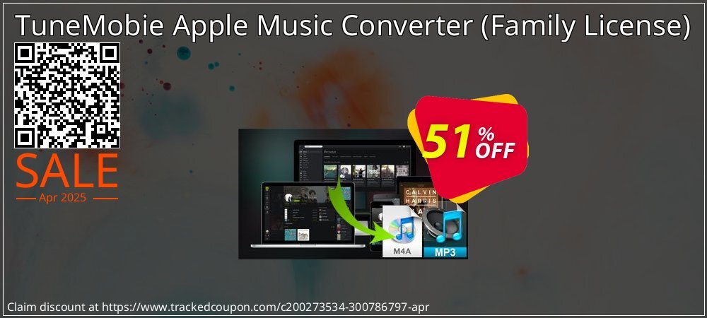 TuneMobie Apple Music Converter - Family License  coupon on April Fools' Day discount