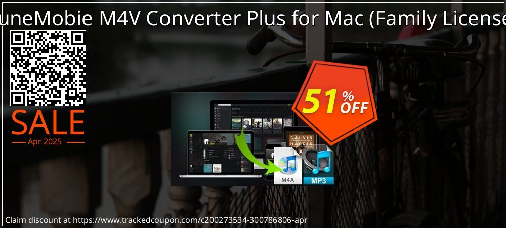 TuneMobie M4V Converter Plus for Mac - Family License  coupon on World Party Day discount