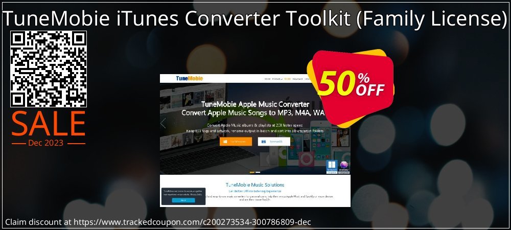 TuneMobie iTunes Converter Toolkit - Family License  coupon on Tell a Lie Day super sale