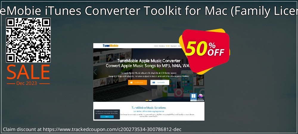 TuneMobie iTunes Converter Toolkit for Mac - Family License  coupon on April Fools' Day sales