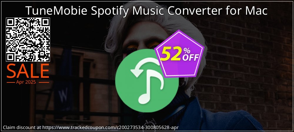 TuneMobie Spotify Music Converter for Mac coupon on Easter Day super sale