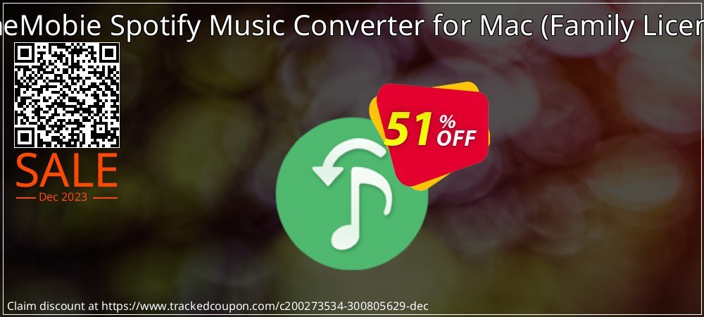 TuneMobie Spotify Music Converter for Mac - Family License  coupon on Video Game Day deals