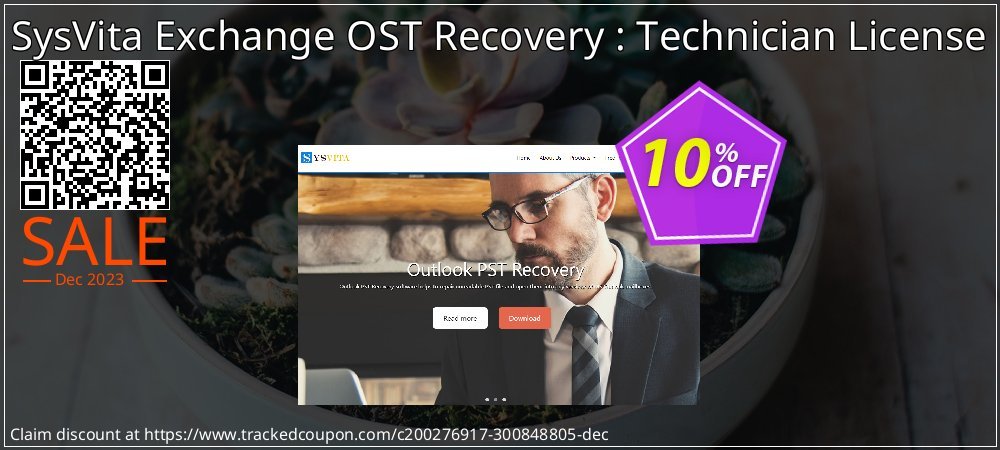 SysVita Exchange OST Recovery : Technician License coupon on World Backup Day promotions