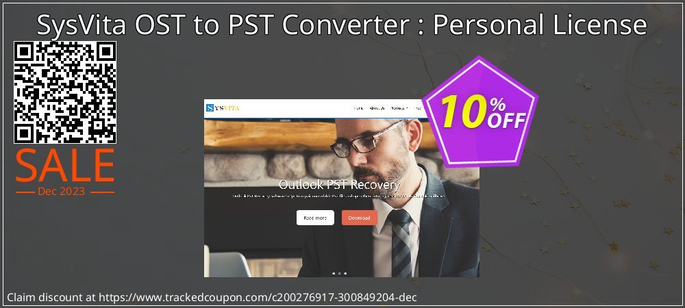 SysVita OST to PST Converter : Personal License coupon on Tell a Lie Day discount