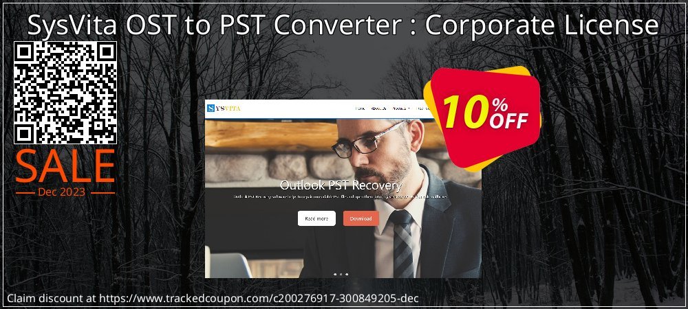 SysVita OST to PST Converter : Corporate License coupon on World Backup Day discount
