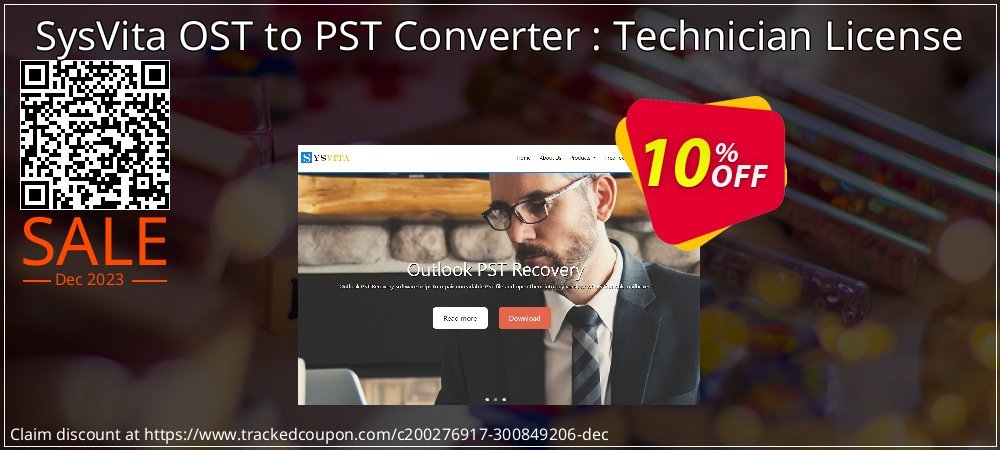 SysVita OST to PST Converter : Technician License coupon on World Party Day offering sales