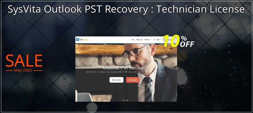 SysVita Outlook PST Recovery : Technician License coupon on National Smile Day sales