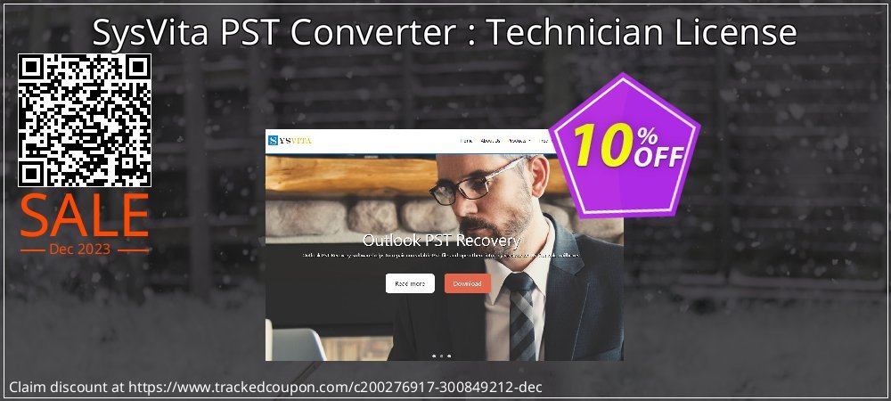 SysVita PST Converter : Technician License coupon on Working Day discount