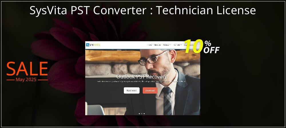 SysVita PST Converter : Technician License coupon on Working Day discount