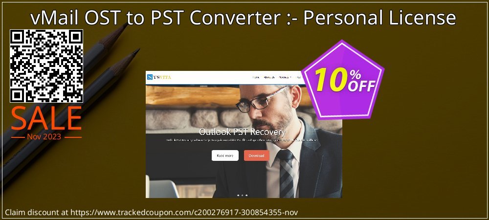 vMail OST to PST Converter :- Personal License coupon on National Walking Day super sale