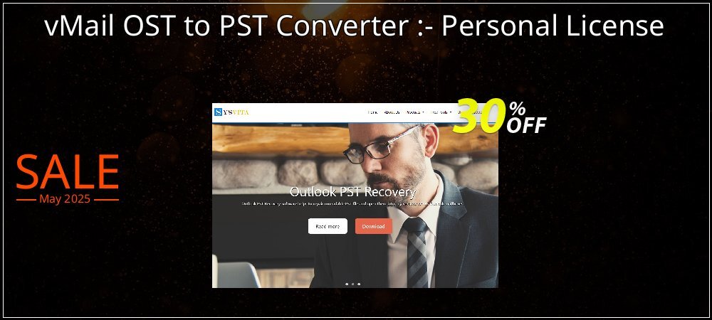 vMail OST to PST Converter :- Personal License coupon on National Walking Day super sale