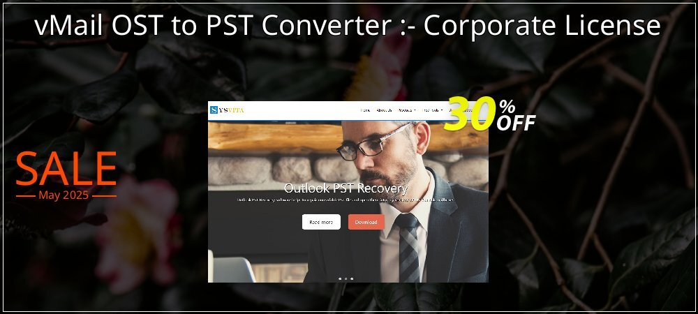 vMail OST to PST Converter :- Corporate License coupon on World Party Day discounts