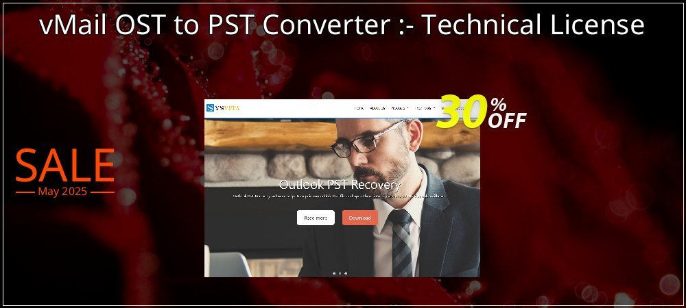 vMail OST to PST Converter :- Technical License coupon on April Fools' Day promotions