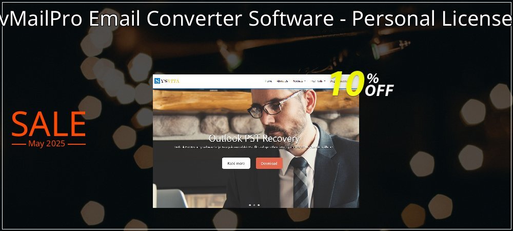 vMailPro Email Converter Software - Personal License coupon on Virtual Vacation Day promotions