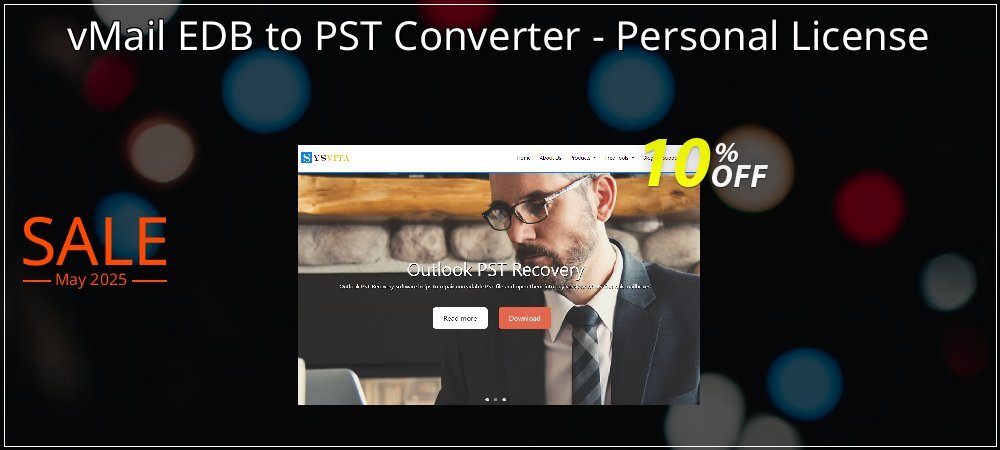 vMail EDB to PST Converter - Personal License coupon on World Party Day discount