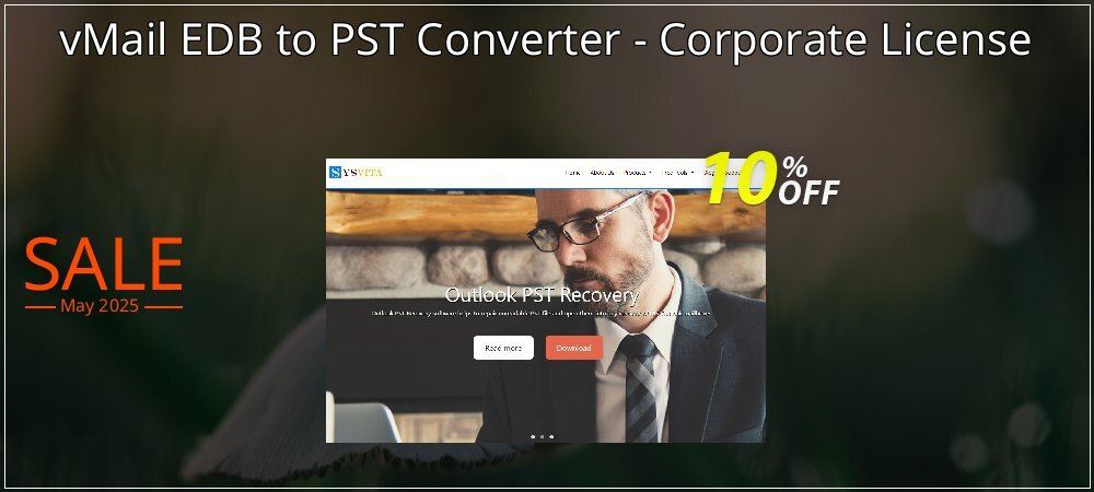 vMail EDB to PST Converter - Corporate License coupon on April Fools Day discount