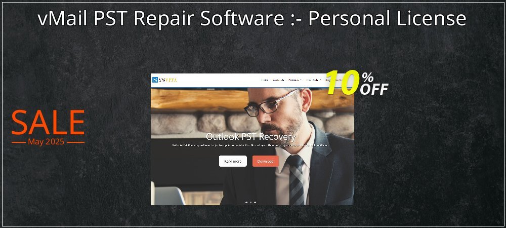 vMail PST Repair Software :- Personal License coupon on Virtual Vacation Day offering discount