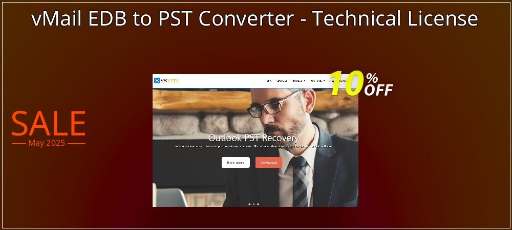 vMail EDB to PST Converter - Technical License coupon on World Password Day discounts
