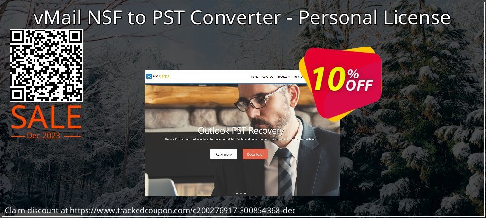 vMail NSF to PST Converter - Personal License coupon on Easter Day deals