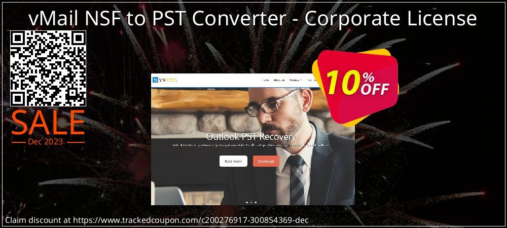 vMail NSF to PST Converter - Corporate License coupon on Tell a Lie Day offer