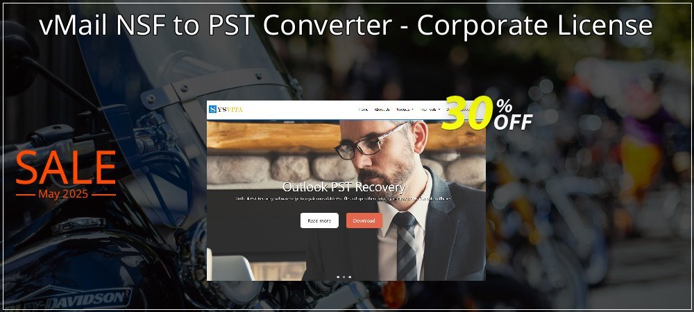 vMail NSF to PST Converter - Corporate License coupon on National Smile Day discount