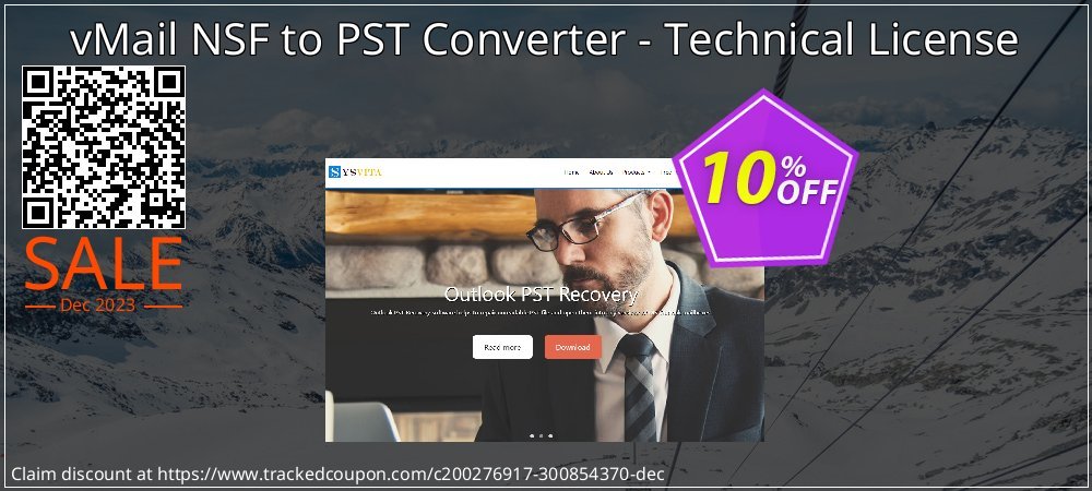 vMail NSF to PST Converter - Technical License coupon on Mother Day offering discount