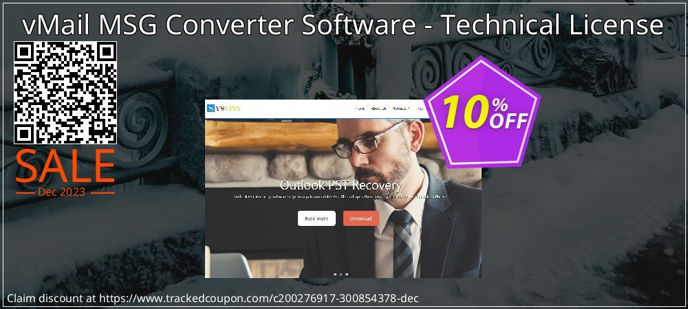 vMail MSG Converter Software - Technical License coupon on Easter Day offer