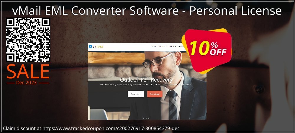 vMail EML Converter Software - Personal License coupon on April Fools' Day offer