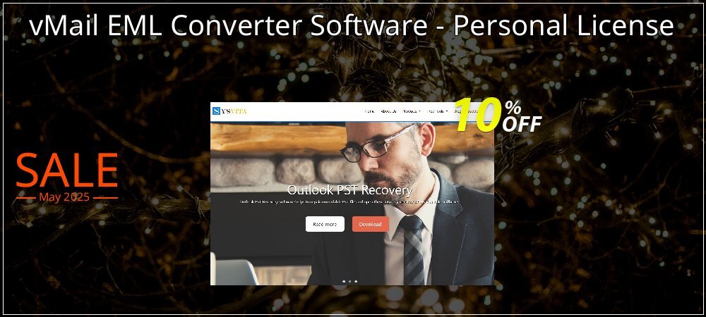vMail EML Converter Software - Personal License coupon on World Password Day offering discount