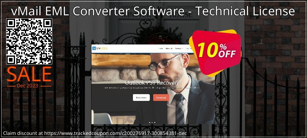 vMail EML Converter Software - Technical License coupon on World Party Day offering sales