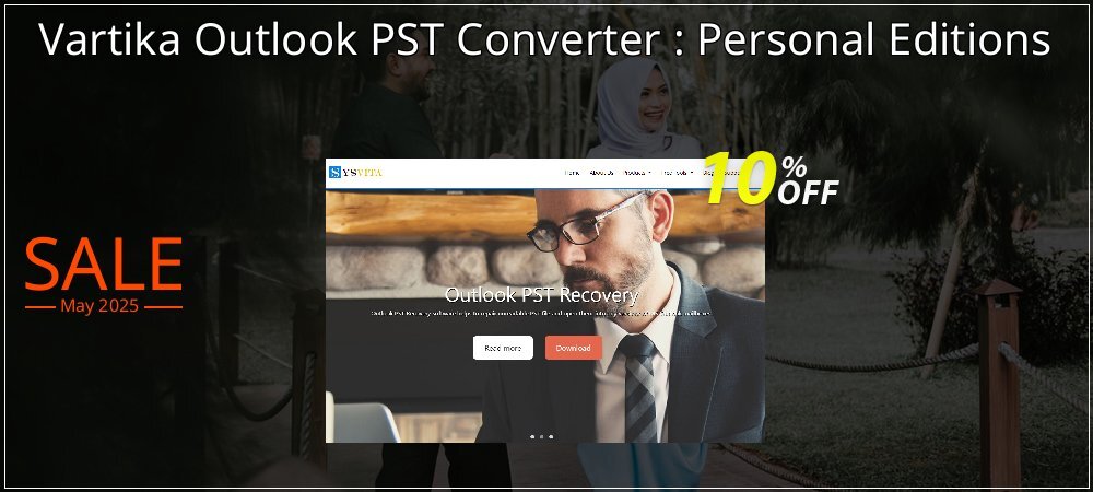 Vartika Outlook PST Converter : Personal Editions coupon on World Party Day offering discount