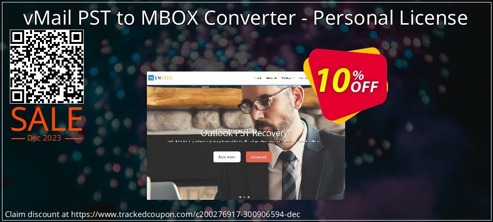 vMail PST to MBOX Converter - Personal License coupon on April Fools' Day promotions