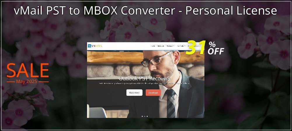vMail PST to MBOX Converter - Personal License coupon on World Password Day deals